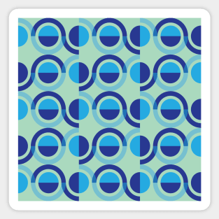 blue circles Sticker